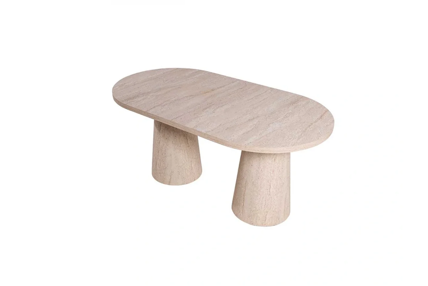 Milano Traverten Desen Masa Konik Ayaklı