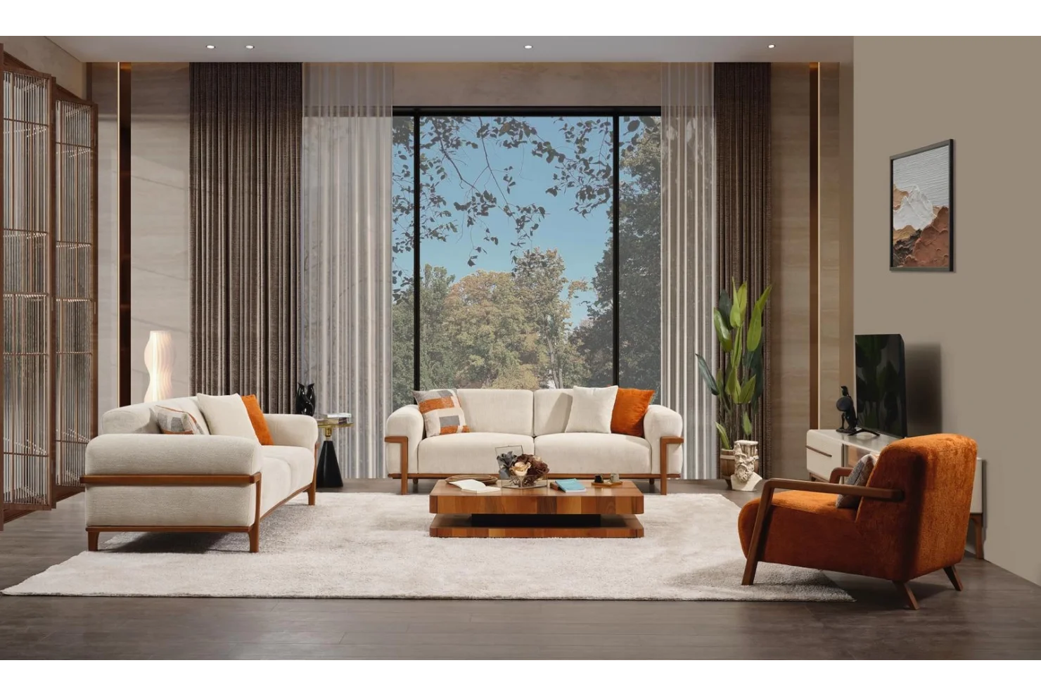 Ocean Breeze Koltuk Takımı | 3lü Koltuk 2 Adet - Berjer 1 Adet