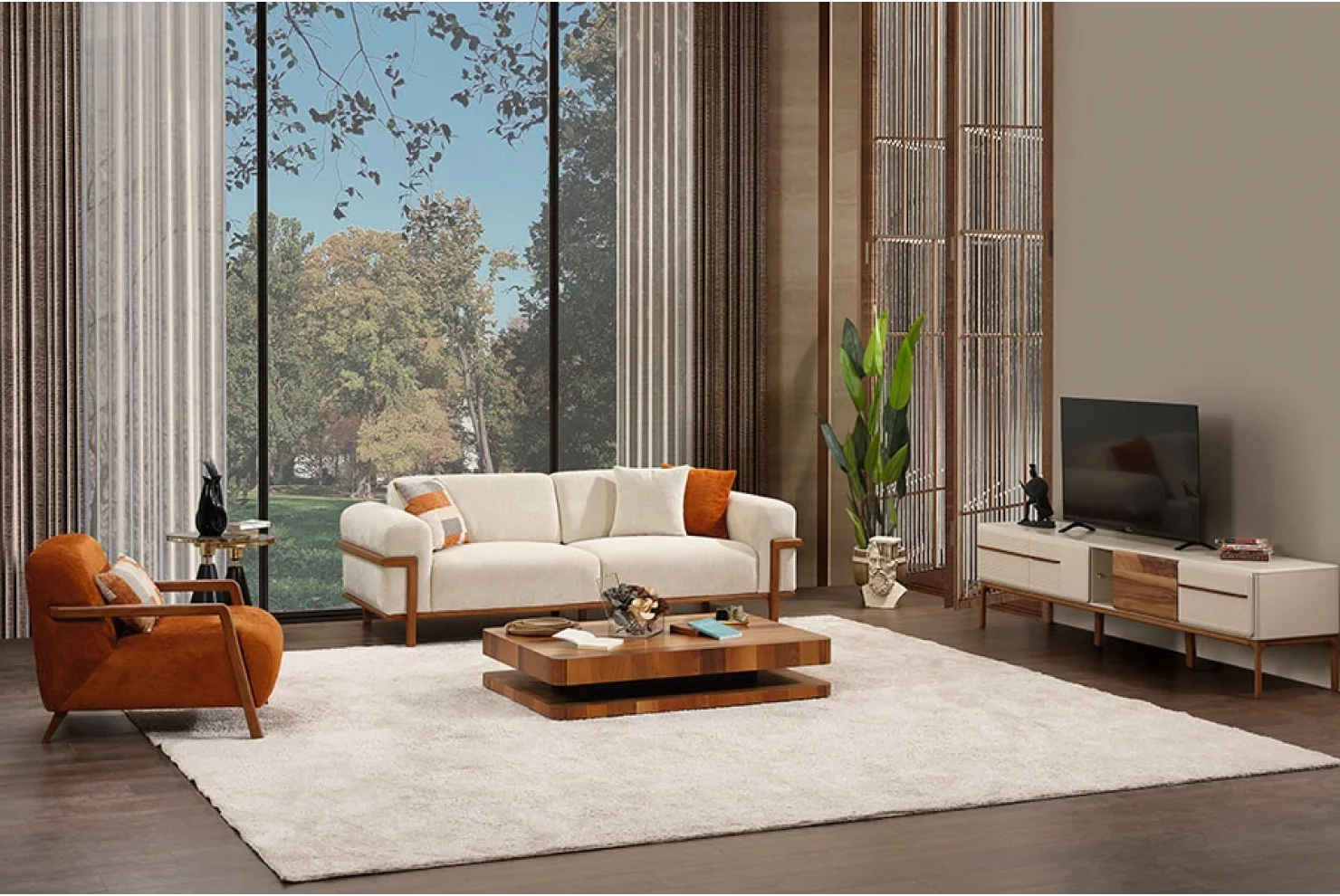 Ocean Breeze Koltuk Takımı | 3lü Koltuk 2 Adet - Berjer 1 Adet