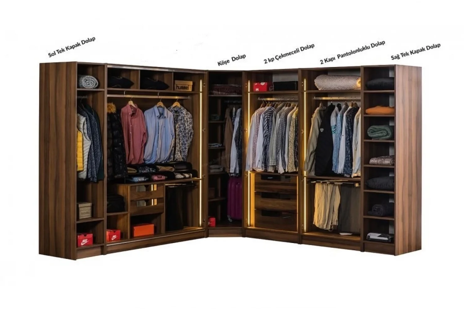 Olimpos Köşe Dolap