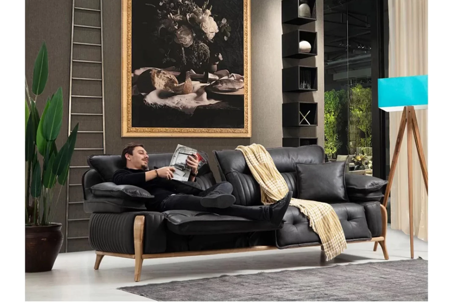 Olivya Mekanizmalı 3lü Koltuk