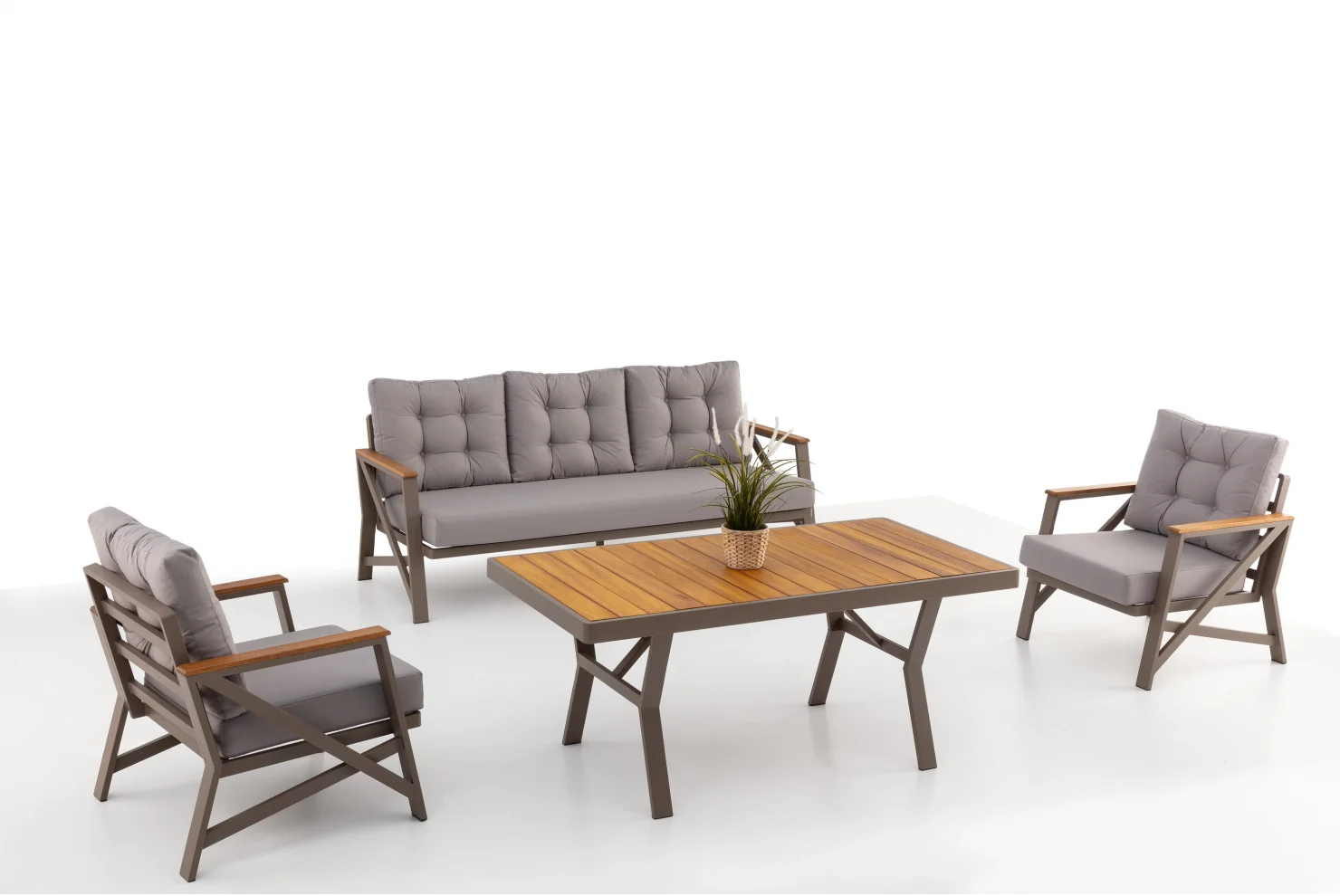 Paris Alüminyum Oturma Grubu