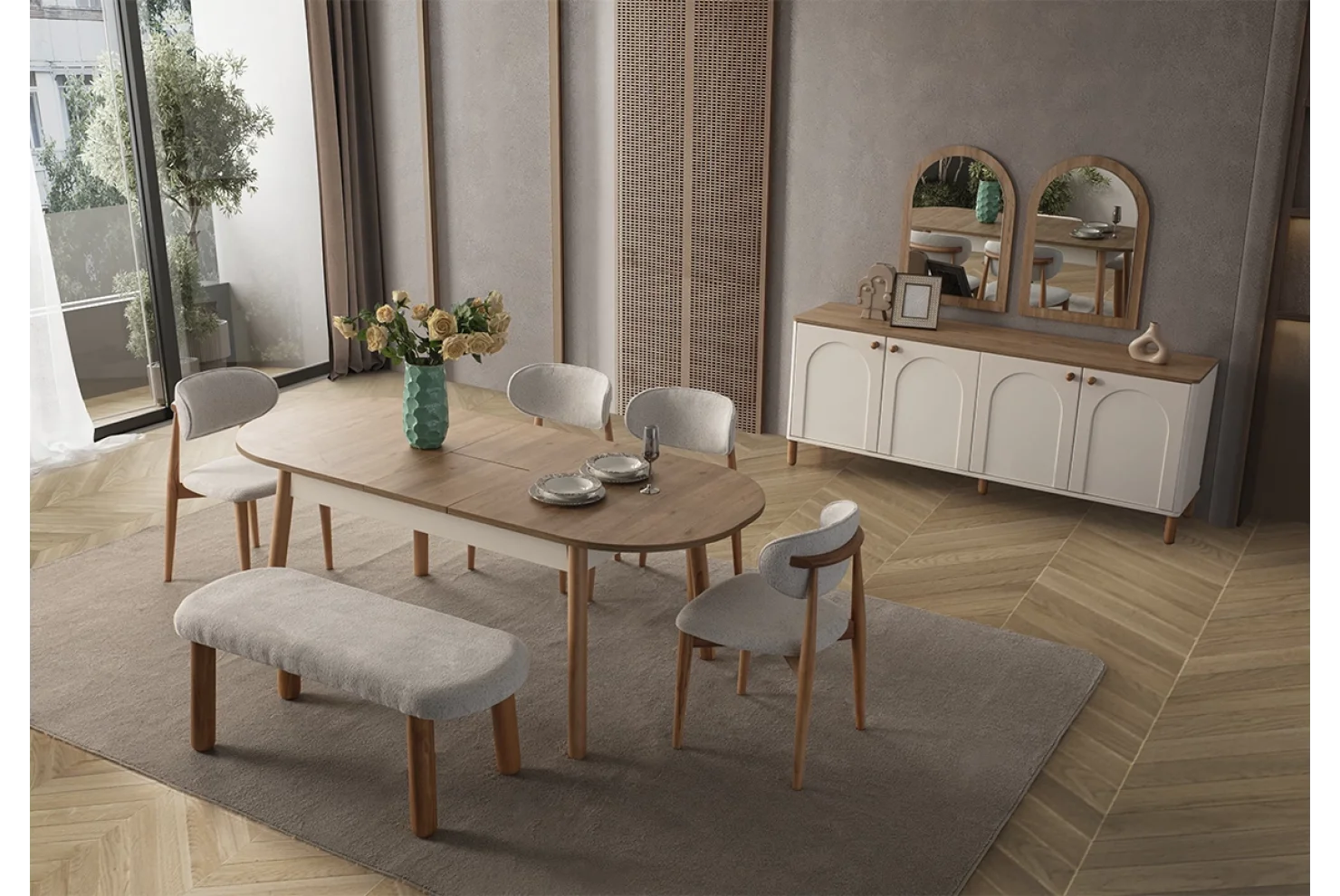 Prada Yemek Odası Takımı