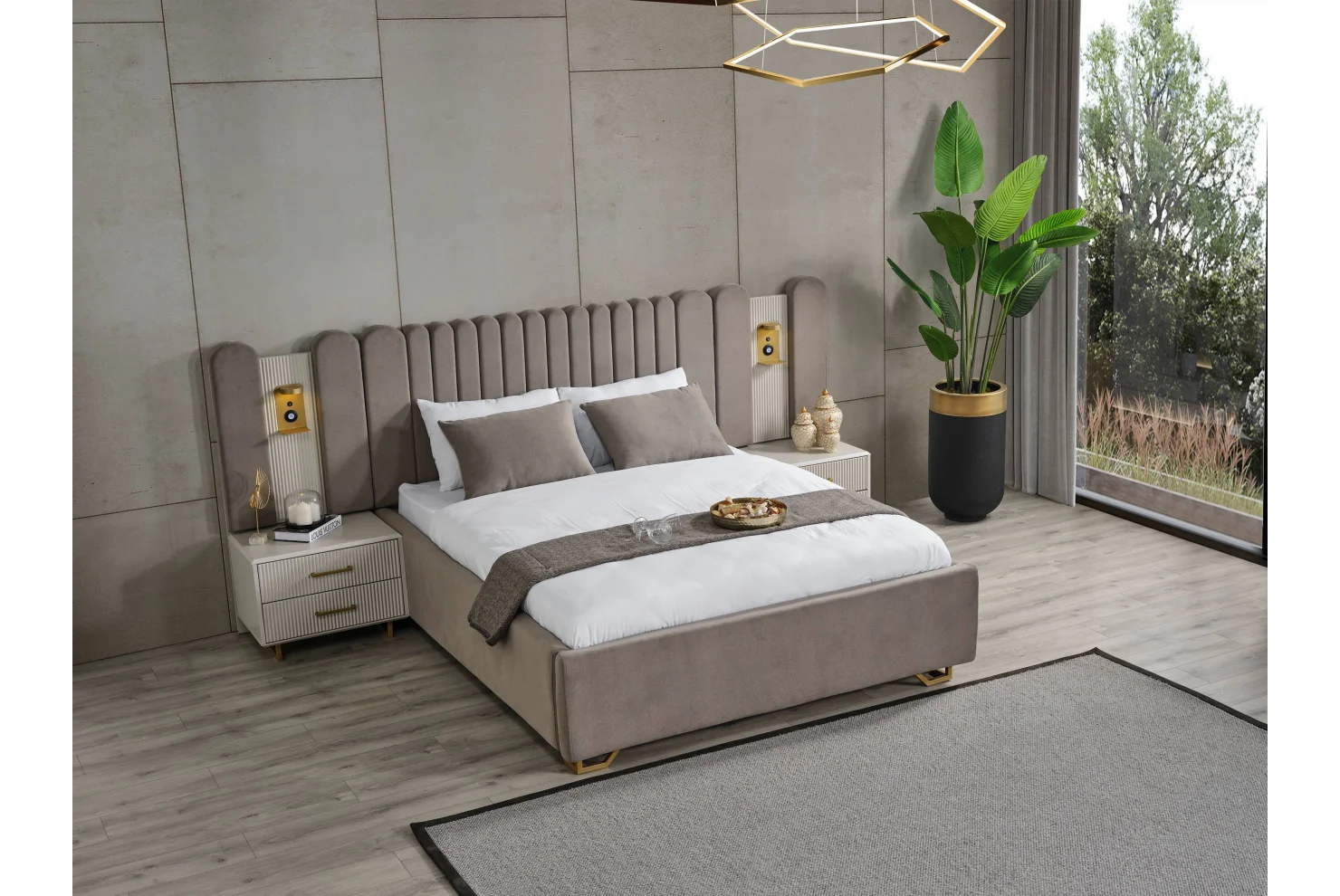 Obsidian Gold Yatak Odası Takımı