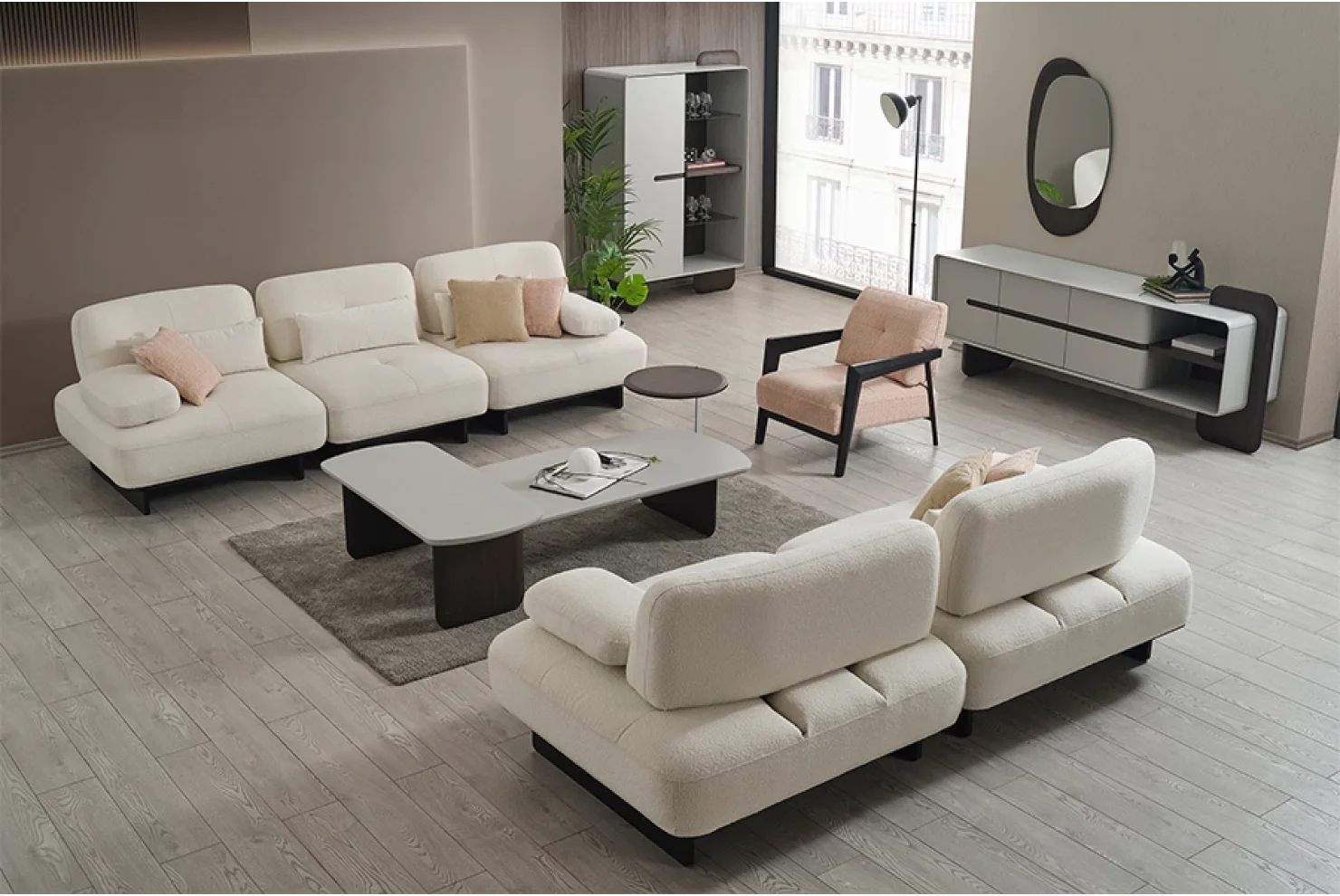 Rivne 130cm Sırtlı Modül