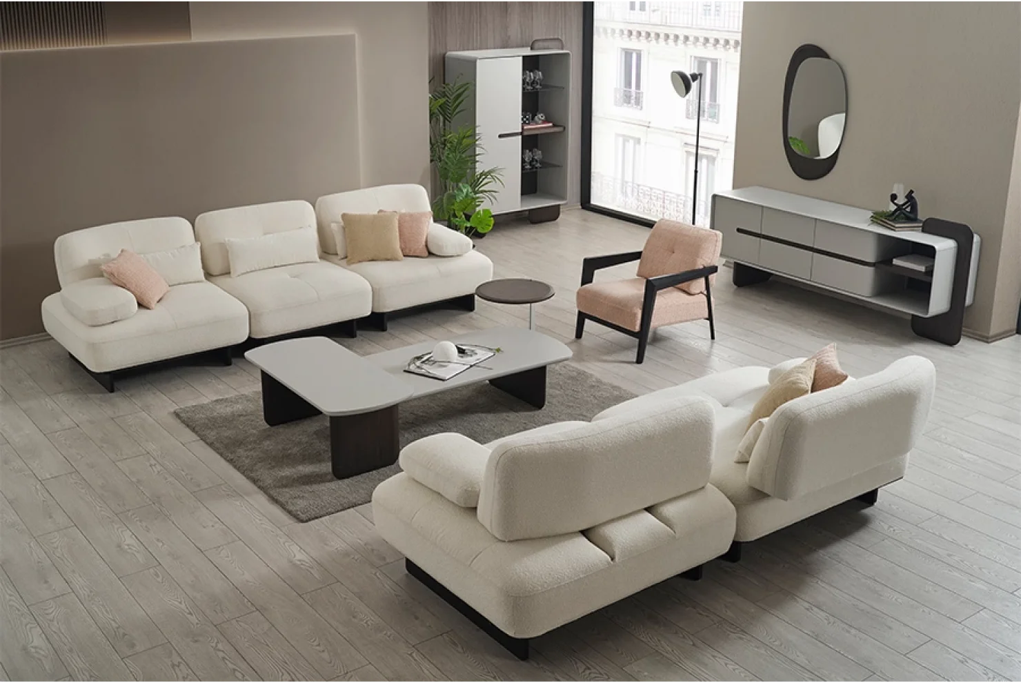 Rivne 130cm Sırtlı Modül