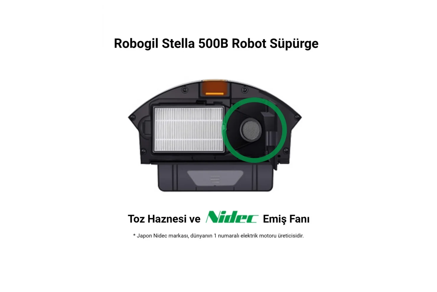 Robogil Stella 500B 2024 Model Yeni Nesil Tasarım Akıllı Robot Süpürge ve Robot Paspas