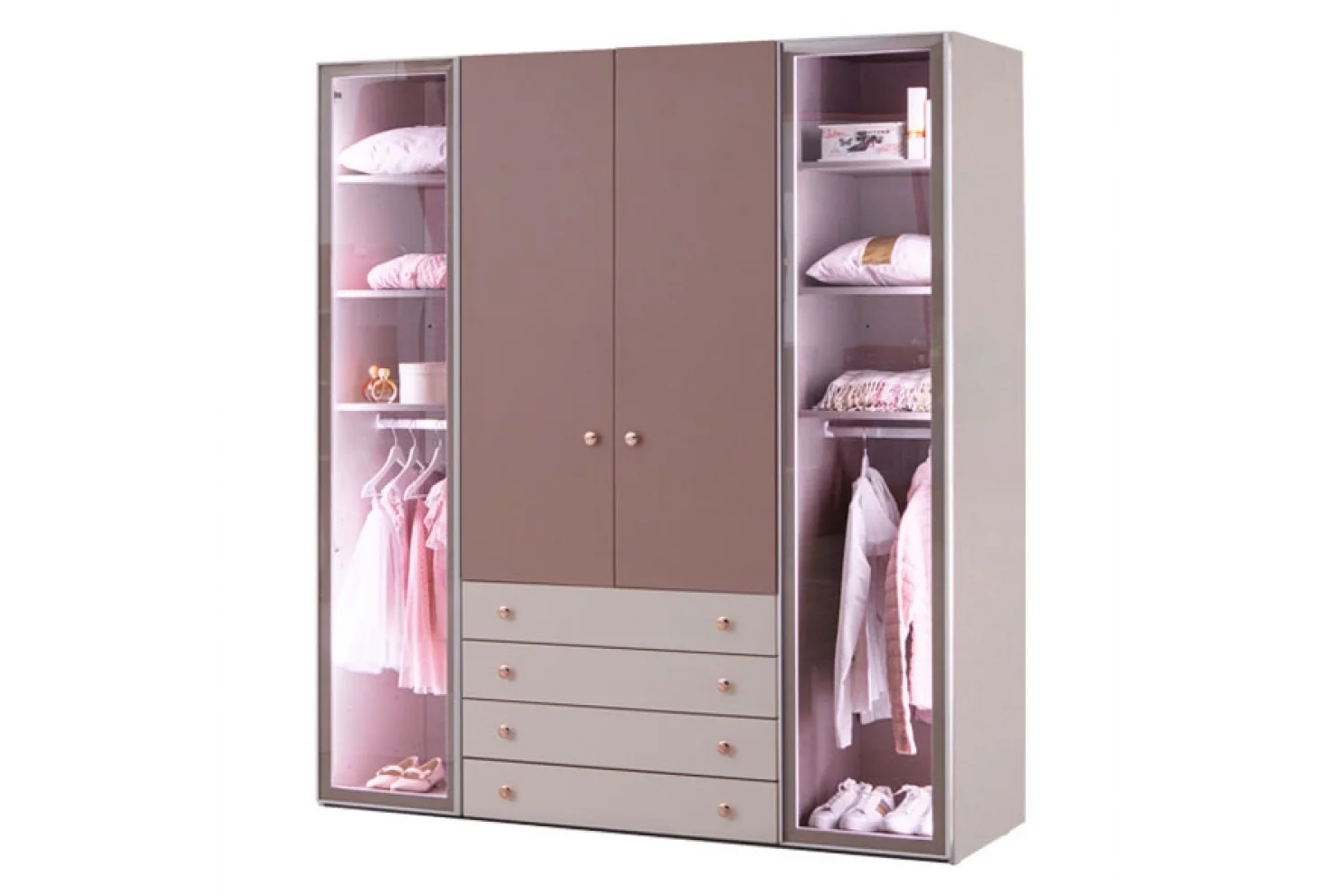 Rose 4 Kapılı Dolap (Seçenek 441)