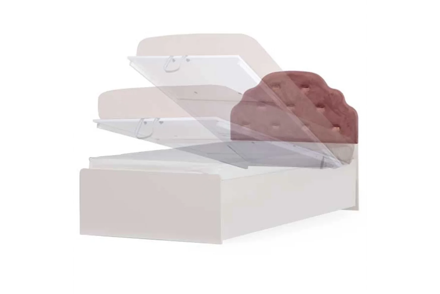 Rose Bazalı Karyola 120*200