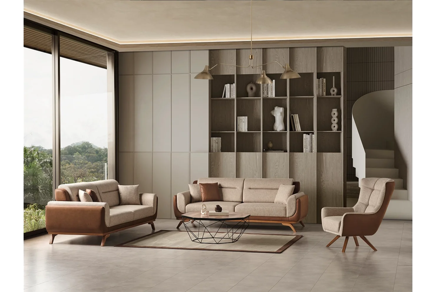 Safran Koltuk Takımı | 3lü Koltuk 2 Adet - Berjer 1 Adet