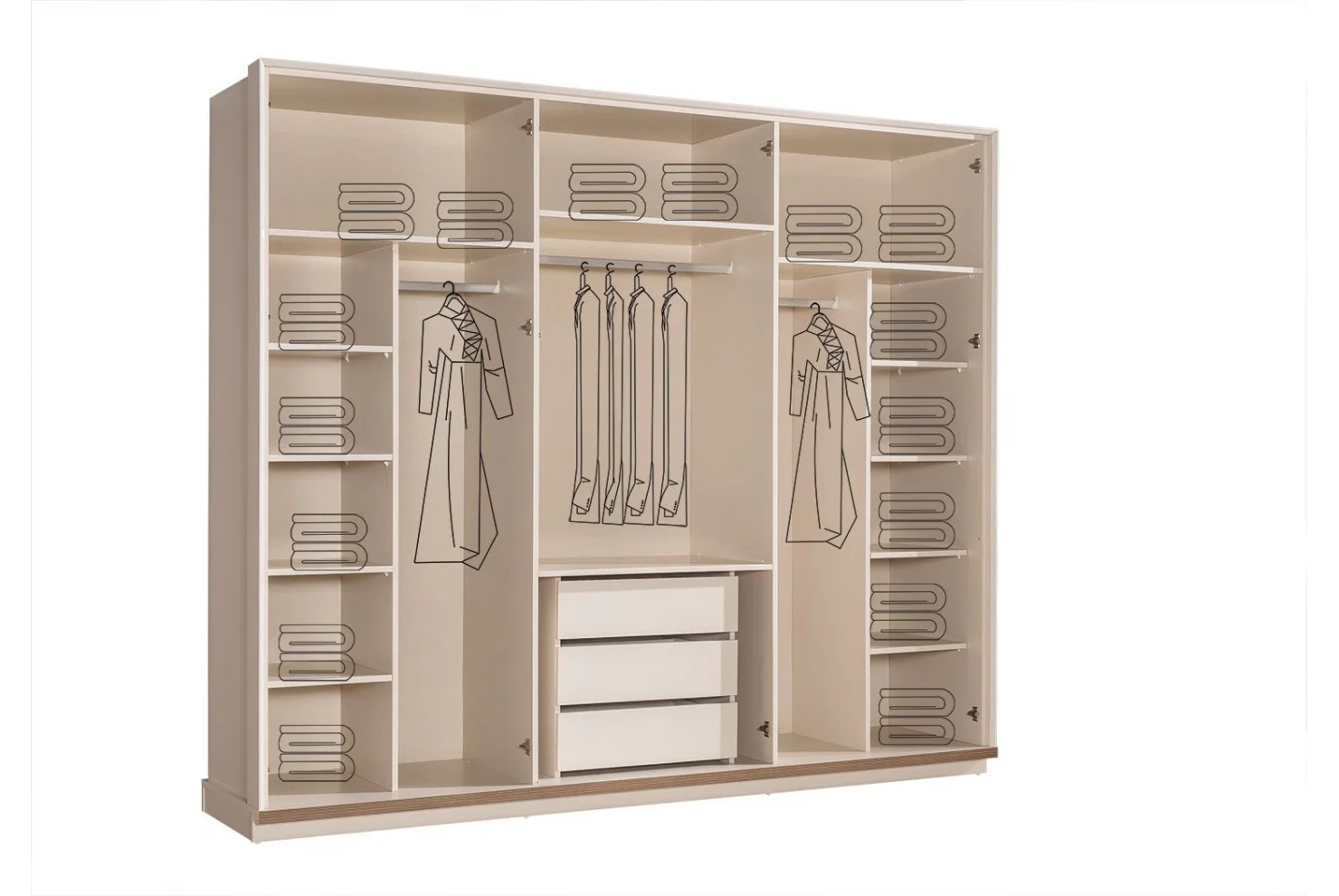 Sedef Dolap 6 Kapılı