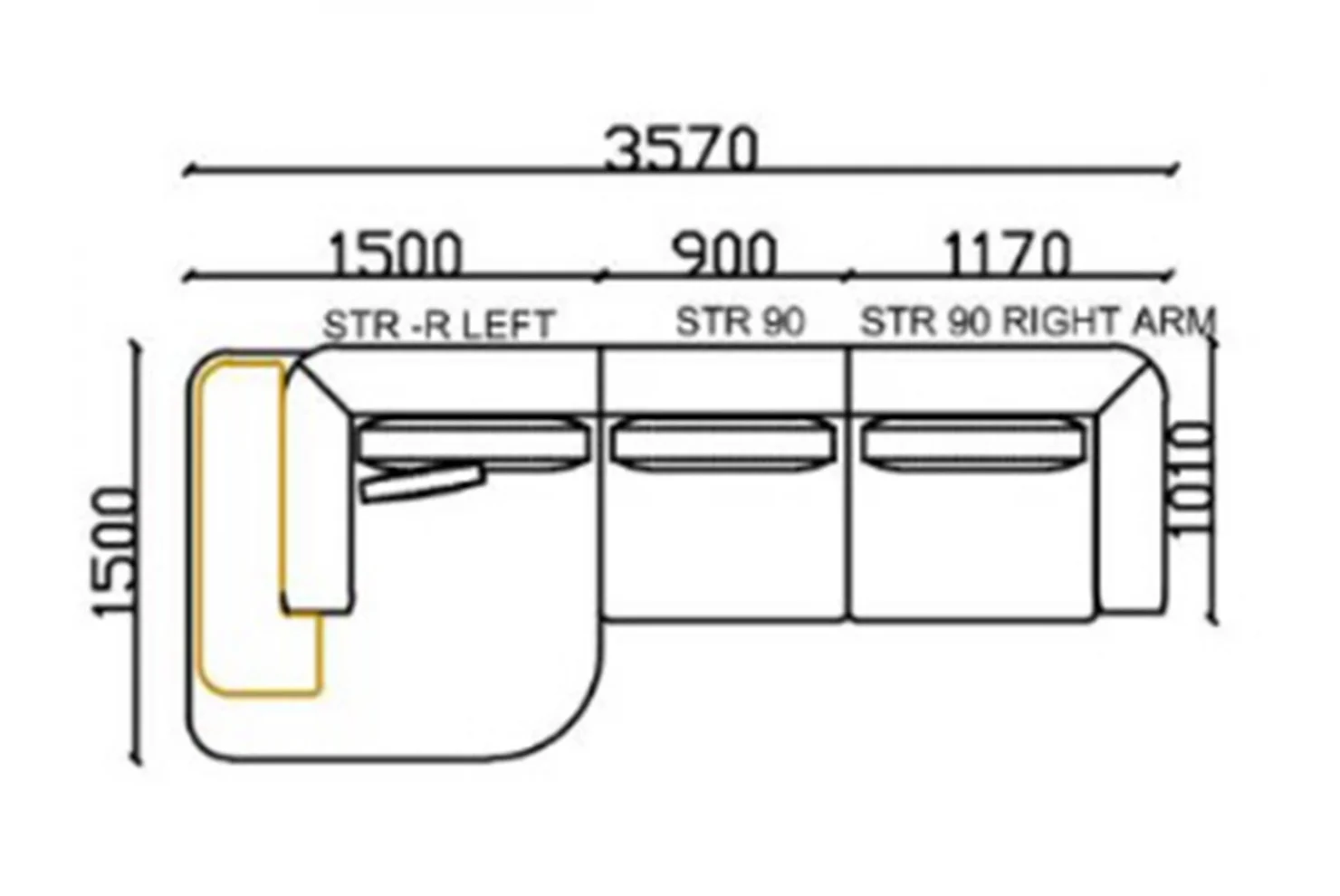 Sera Köşe Koltuk Takımı (420x320 cm)