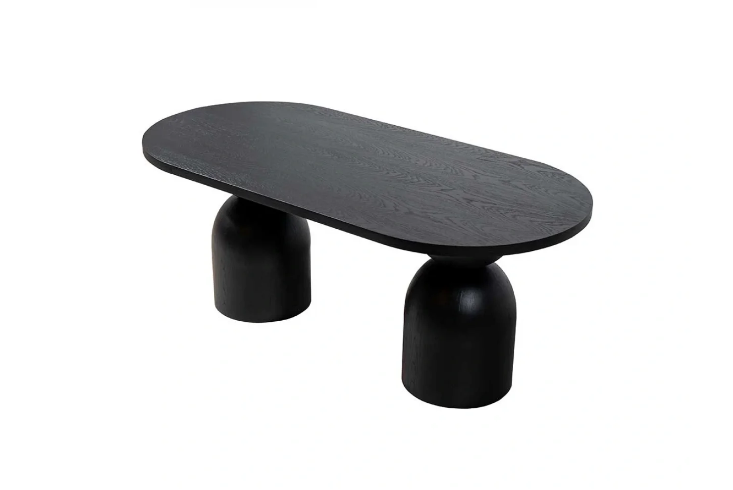 Siyah Meşe Kaplamalı Masa Kum Saati Ayak