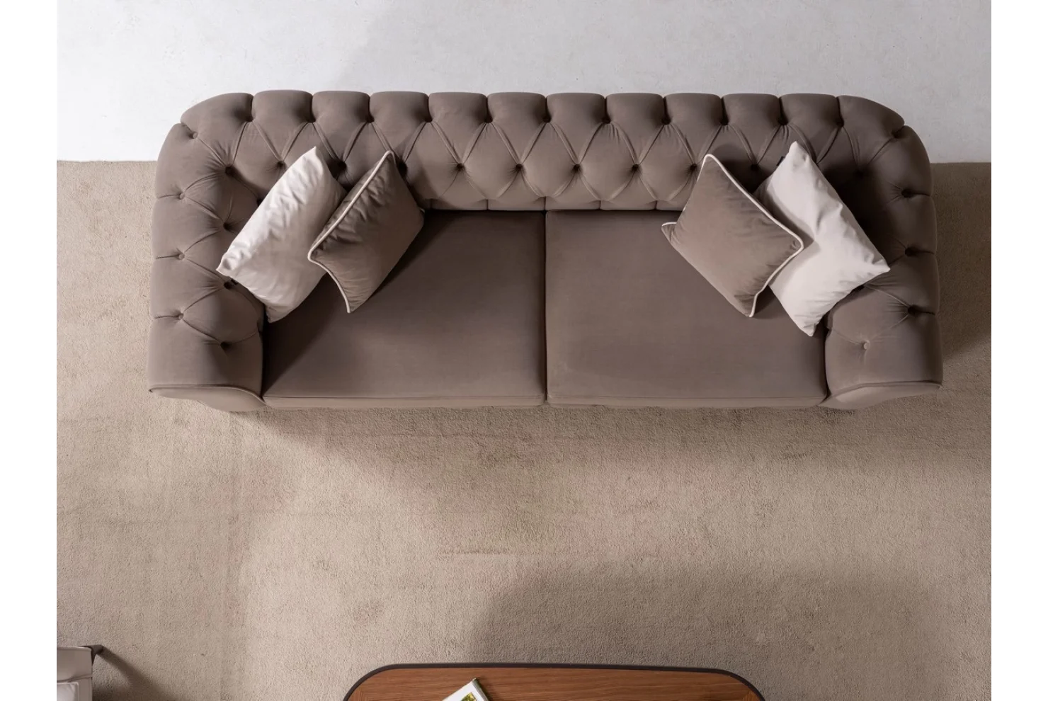 Solviera Üçlü Koltuk (Kapitoneli)