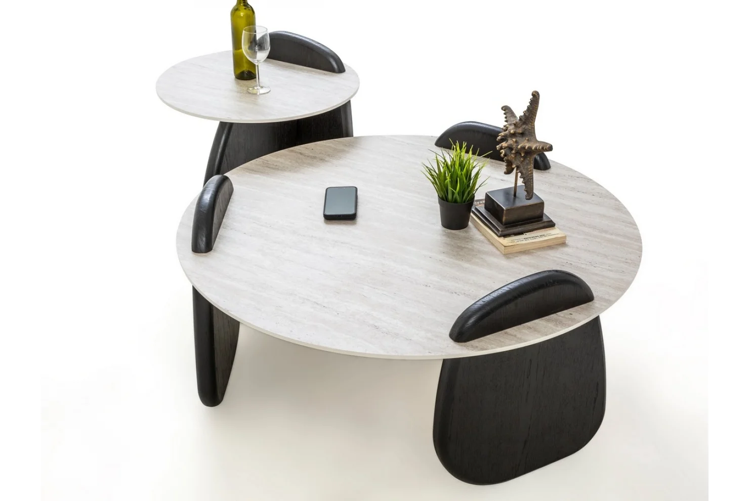 TH-Markiz Set Siyah Orta Sehpa