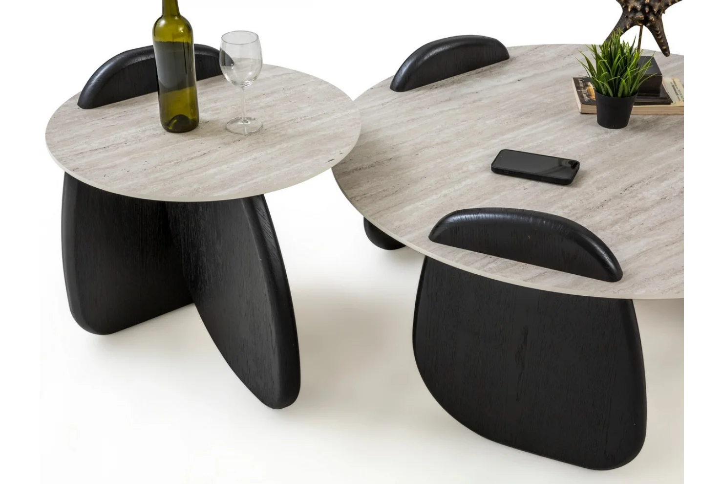 TH-Markiz Set Siyah Orta Sehpa