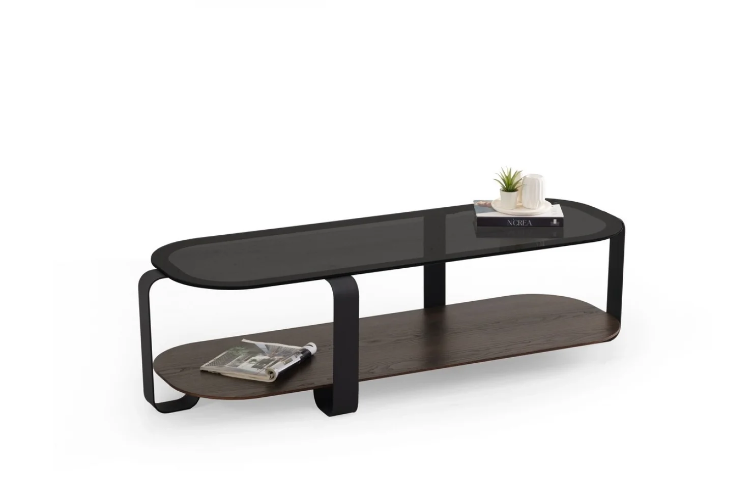 TH-Royal Dikdörtgen Ceviz Orta Sehpa