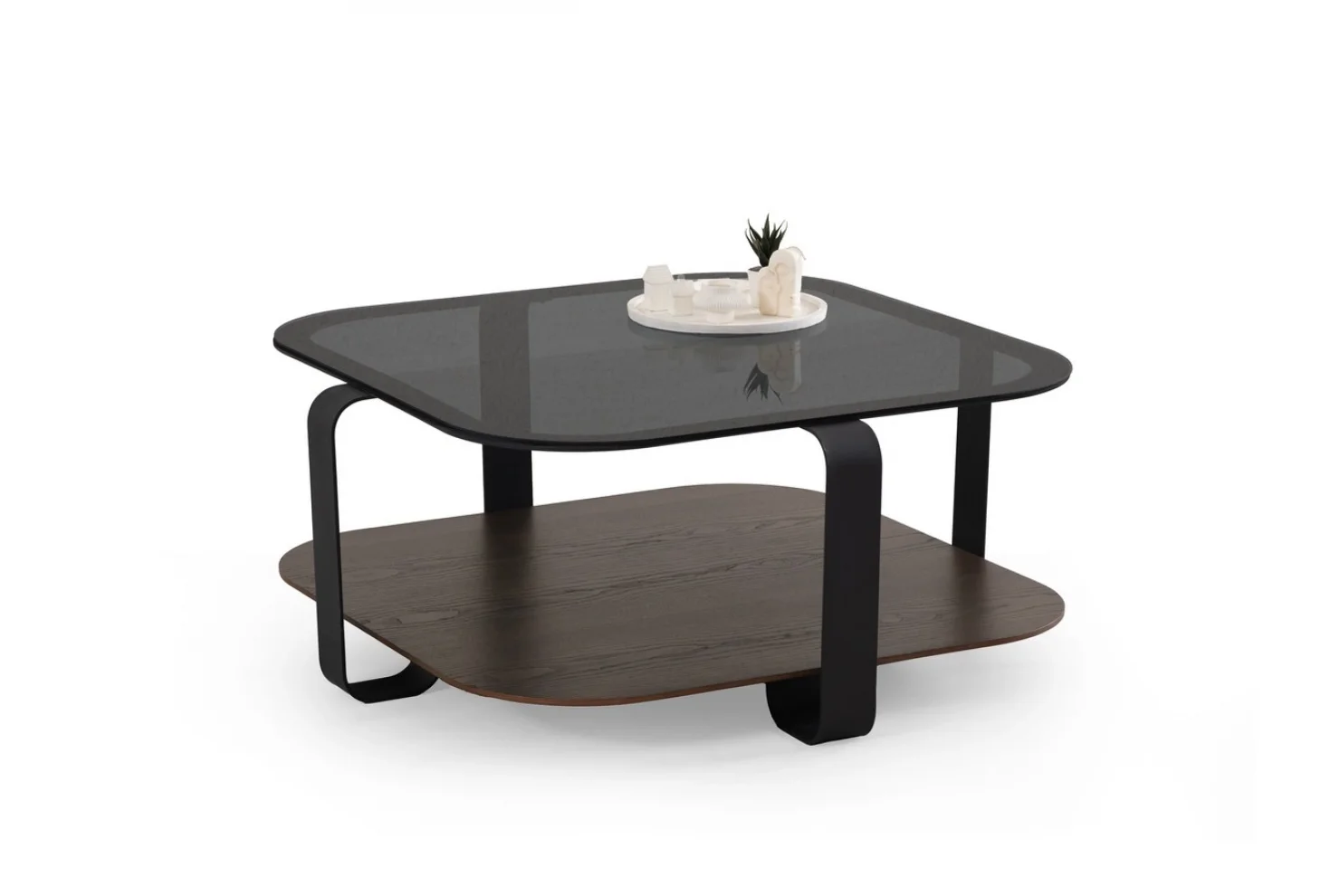 TH-Royal Kare Ceviz Orta Sehpa