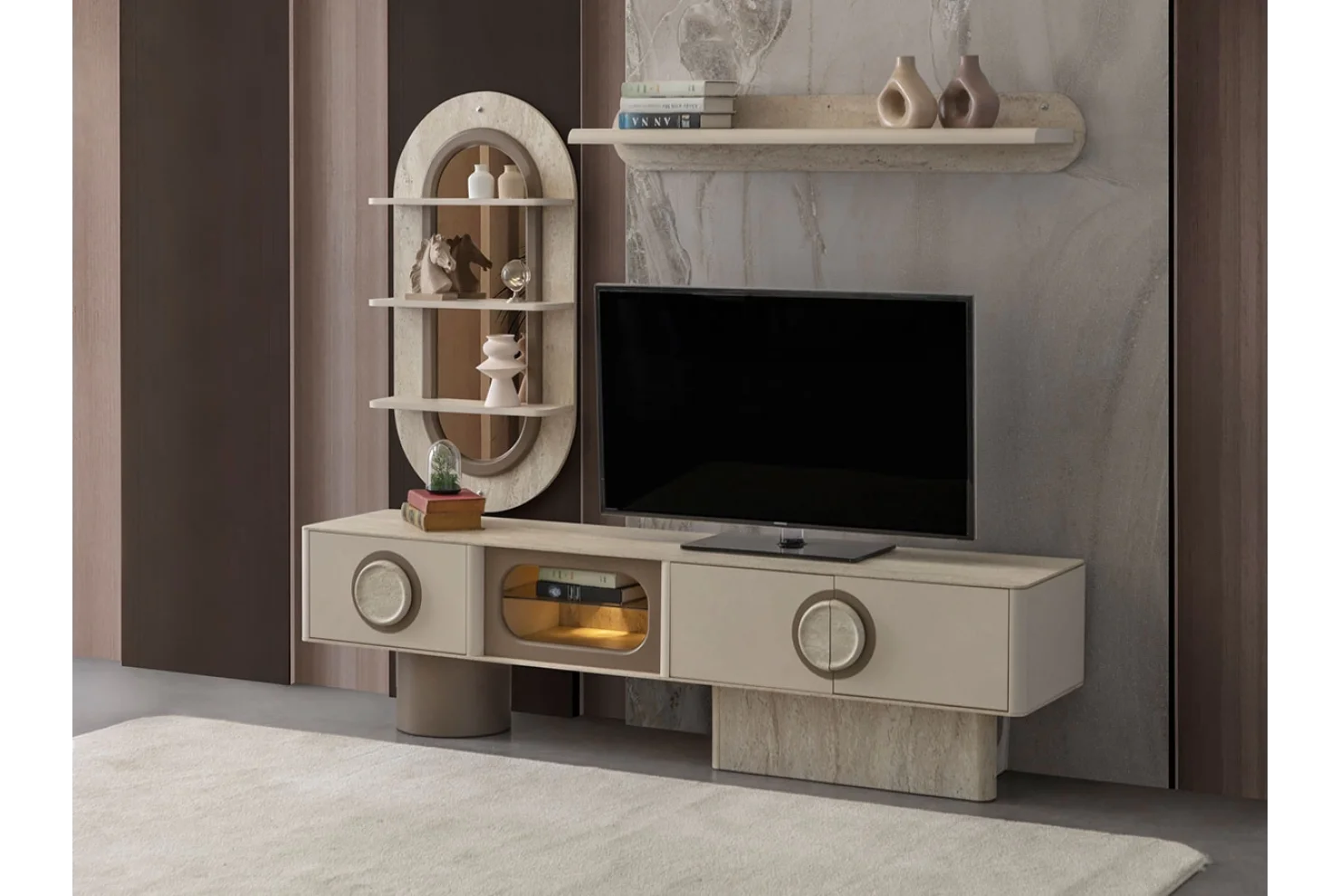 Traverten Tv Ünitesi