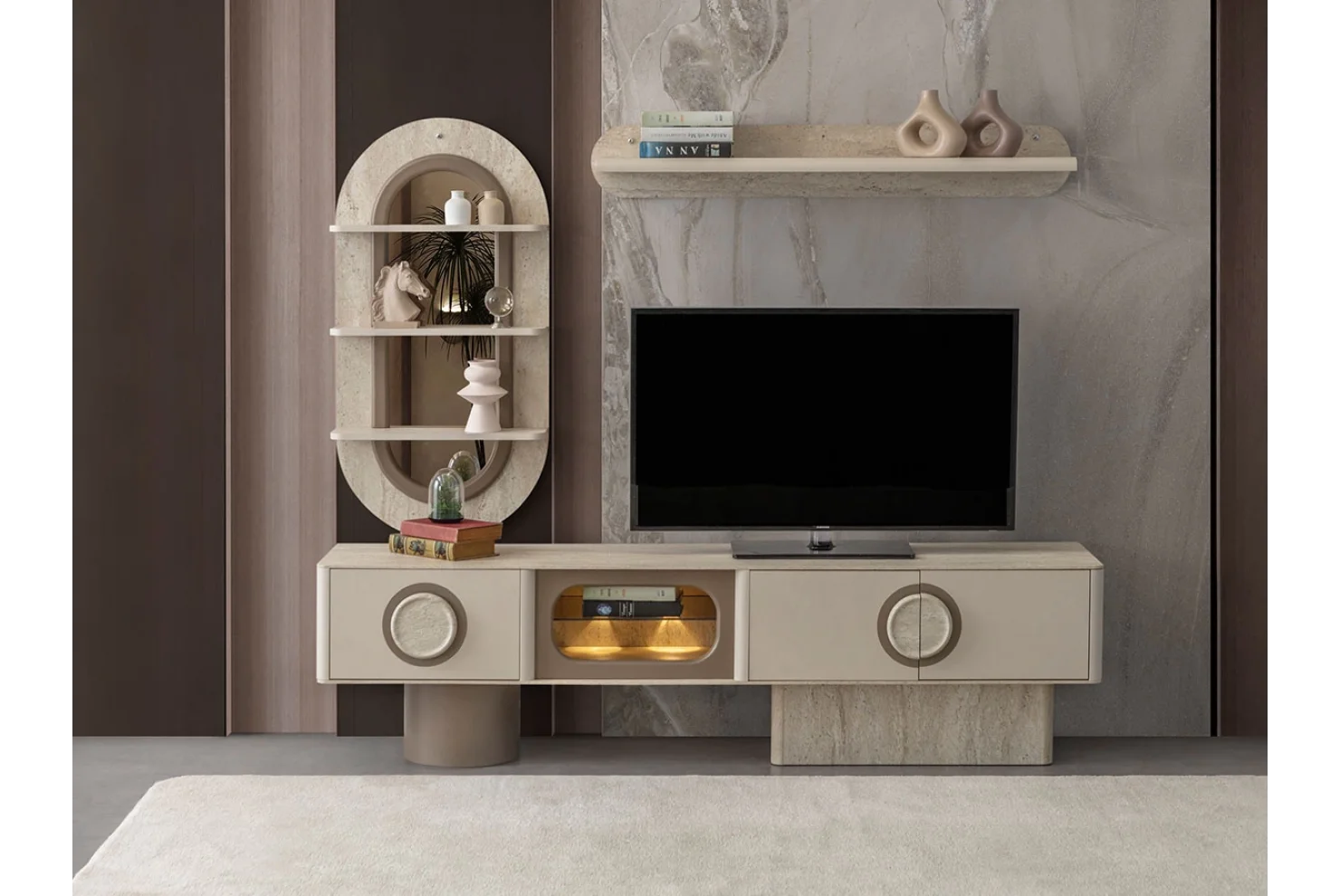 Traverten Tv Ünitesi