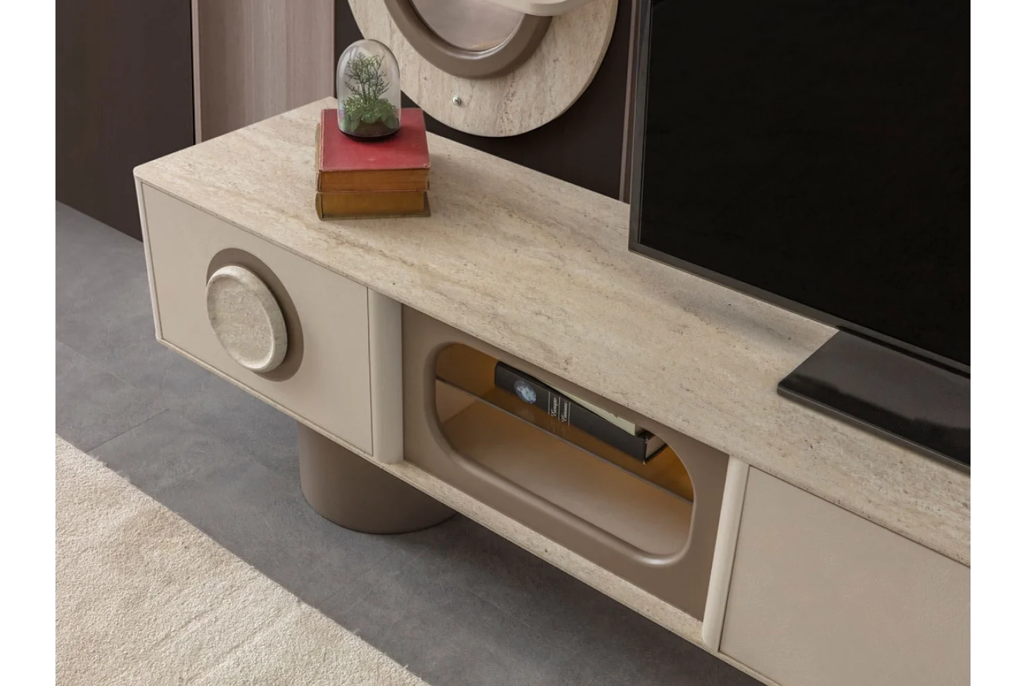 Traverten Tv Ünitesi