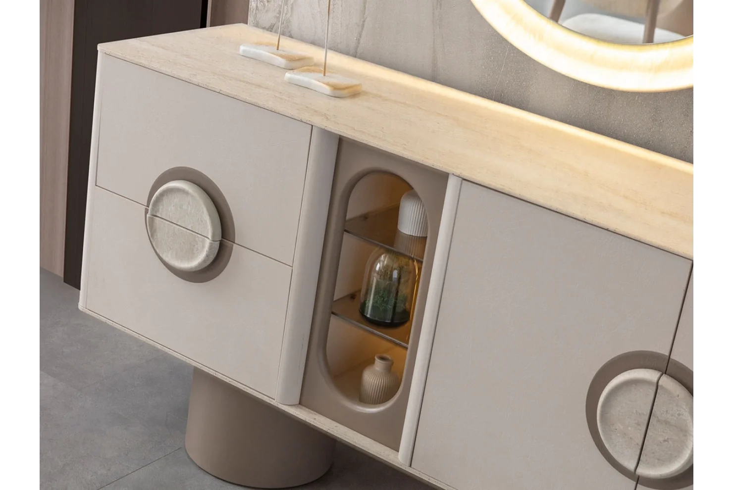 Traverten Yemek Odası Takımı