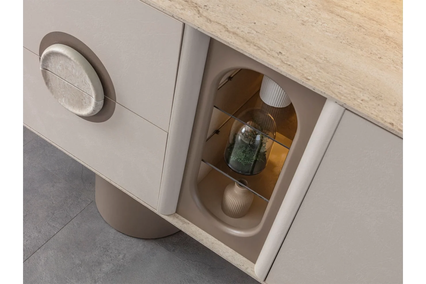 Traverten Yemek Odası Takımı