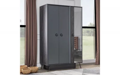 Black Genç 3 Kapılı Dolap