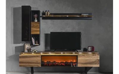 Olimpos Şömineli Tv Ünitesi