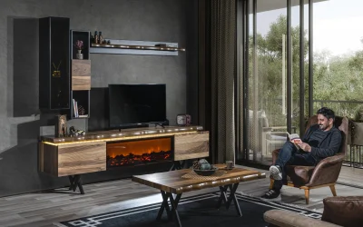 Olimpos Şömineli Tv Ünitesi