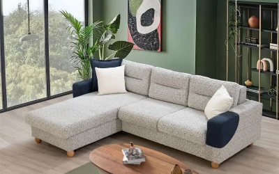 Velin İkili Köşe Koltuk