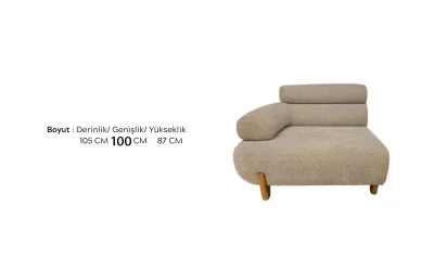 Elanora Köşe Sol Kollu Modül (100 cm)