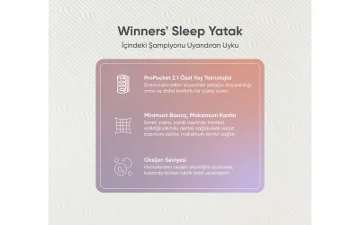 Winners Sleep Hybrid Yatak 90x190