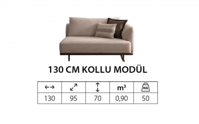 Luxeva Sağ Kollu Modül 130 cm