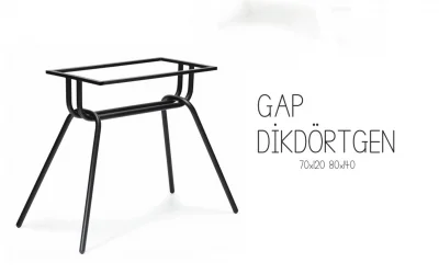 Gap Dikdörtgen Masa Ayak