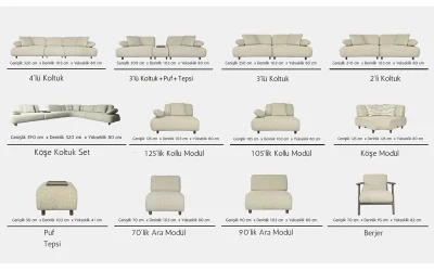 Arvento Koltuk Takımı