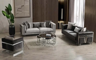 Arven Gümüş Koltuk Takımı