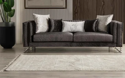 Arven Gümüş 3lü Koltuk