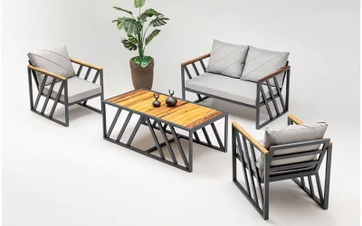 ASSOS ÇAY SETİ ALÜMİNYUM2+1+1