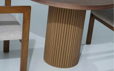 Dante Yuvarlak Ceviz Masa