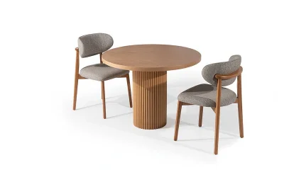 Dante Yuvarlak Kayın Masa