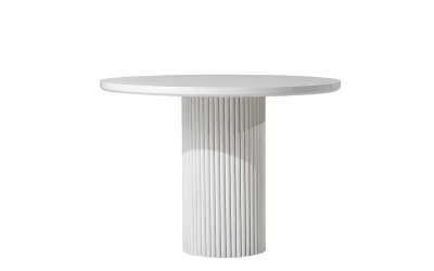 Esinti Yuvarlak Beyaz Masa