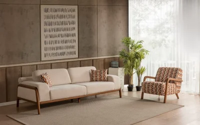 Gemma Koltuk Takımı | 3lü Koltuk 2 Adet - Berjer 1 Adet