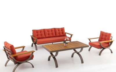 Kapadokya Alüminyum Oturma Grubu