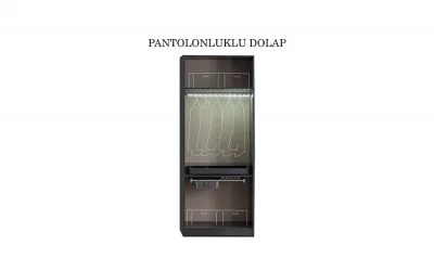 Lavish 2 Kapaklı Pantalonluklu Dolap