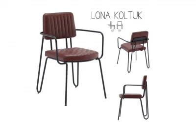Lona Kollu Sandalye