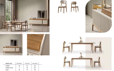 Lorvella Yemek Odası Takımı