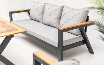 LOTUS OTURMA GRUBU ALÜMİNYUM 3+1+1+Masa