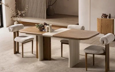 Lova Lake Meşe Yemek Masası