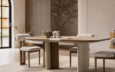 Lova Lake Meşe Yemek Masası